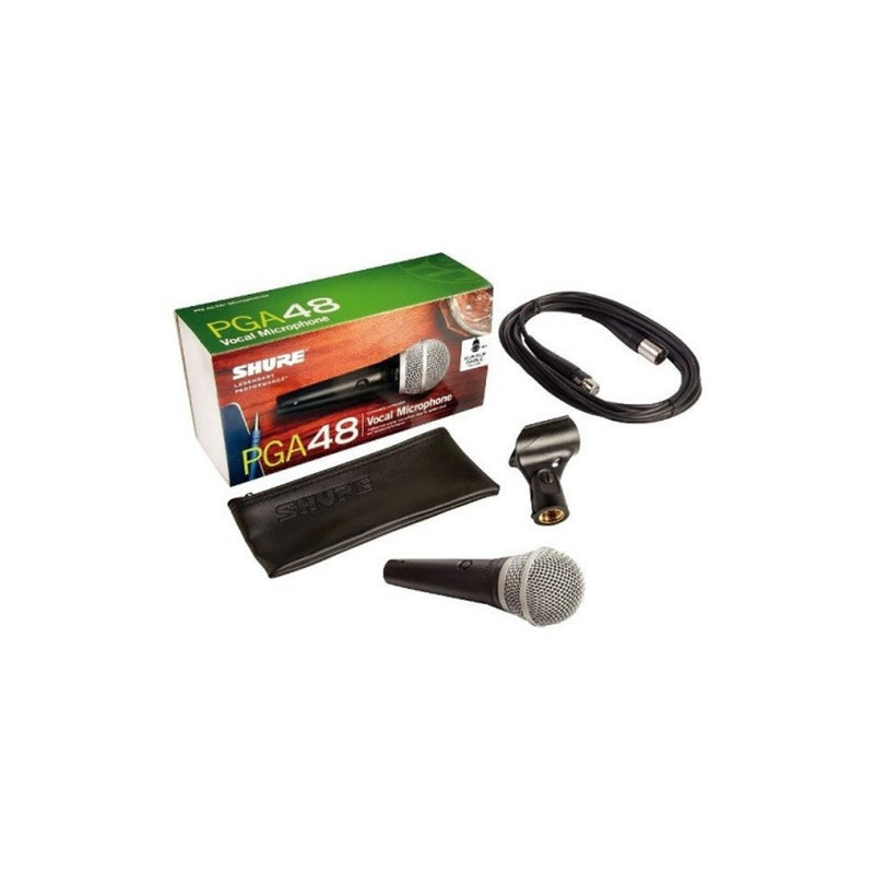 Micrófono alámbrico SHURE PGA48-XLR Vocal/Cardioide/Canon