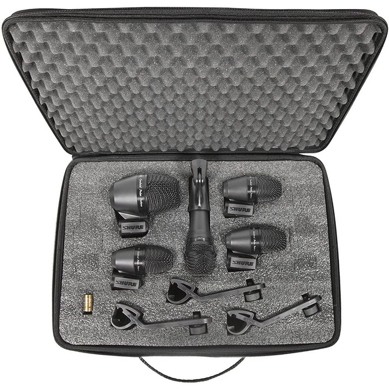Micrófonos alámbricos SHURE PGADRUMKIT5 para percusiones/Dinámicos/Cardioides
