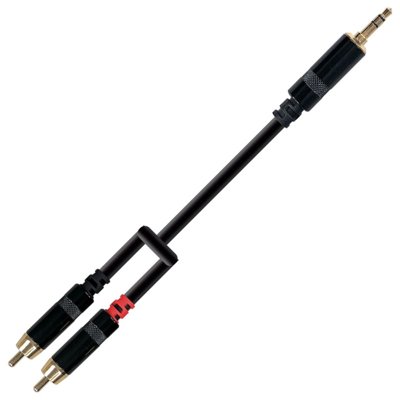 Cable Plug 3.5 Estéreo a 2 RCA XSS RH-EY001 3M Negro 3M
