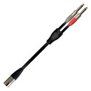 Cable para Audio XSS SC137 Negro 6.3X2 Mono a 1 Cannon Macho