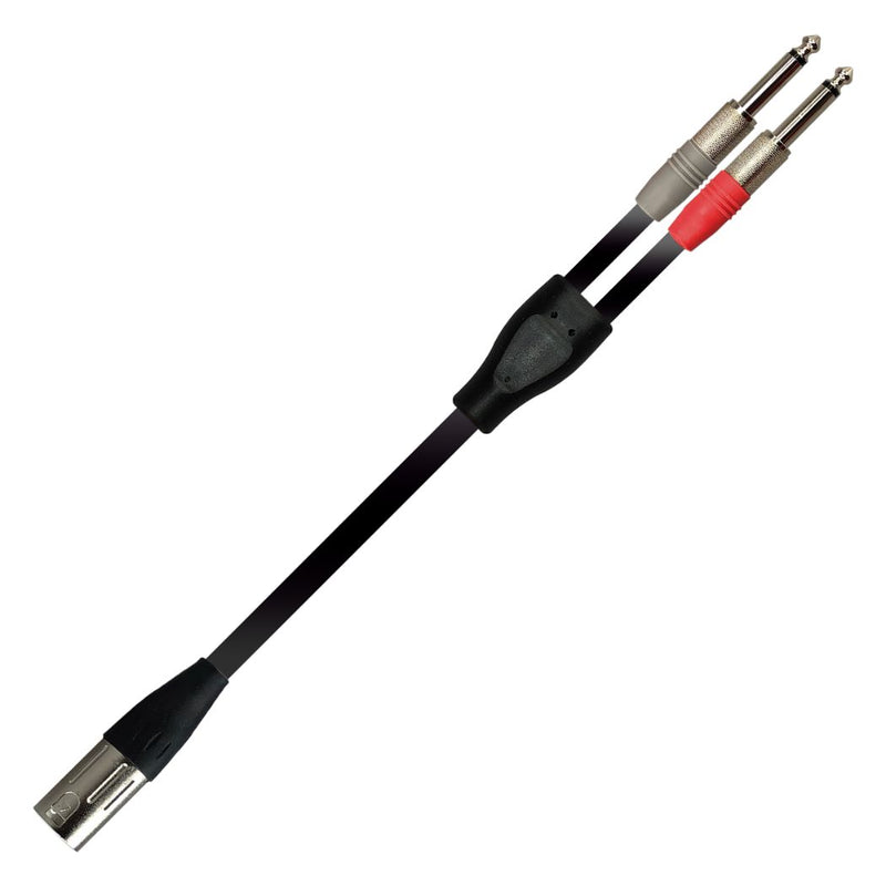 Cable para audio XSS SC137 Negro/6.3x2 Mono a 1 Cannon Macho