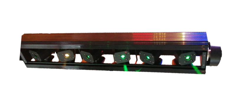 Barra Luz Laser ALIEN SNIPER X 6x1W Audio rítmica 6 ojos RGB