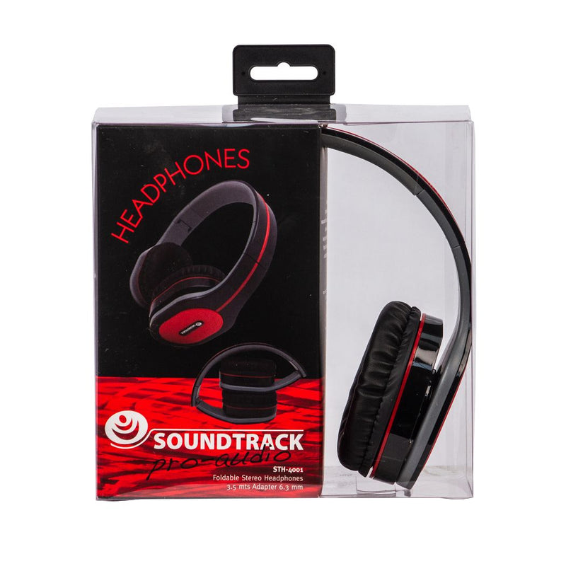 Audífonos alámbricos SOUNDTRACK STH-4001 Negro Diadema