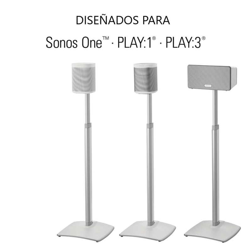Soportes de altavoz Sanus WSS22-W1 diseñados para Sonos ONE, PLAY: 1 y PLAY: 3