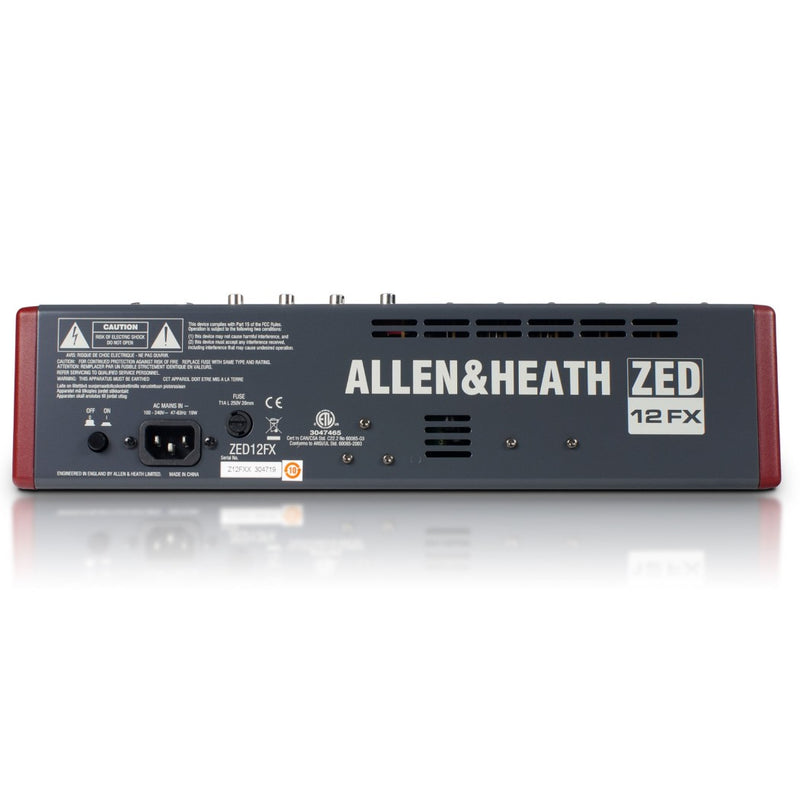 Mezcladora análoga ALLEN&HEATH ZED-12FX 6 canales mono/16 Efx